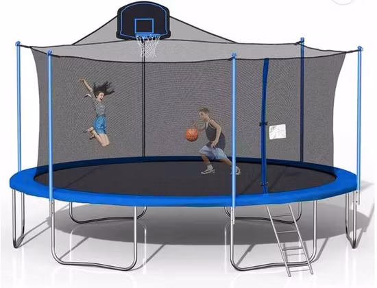Combo Bounce Jump Outdoor Fitness PVC Spring Cover Padding Kids Trampoline