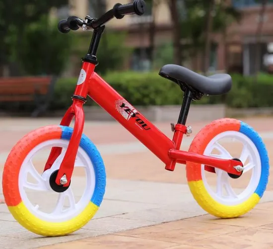 Mini bicicletta senza pedali per bambini Meacool da 12/14 pollici di alta qualità con luci